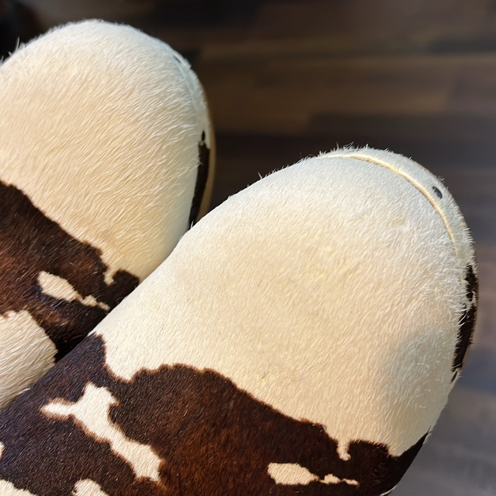 Madewell Ayana Clog in Cow Print Calf Hair Size 8 - Picture 12 of 13